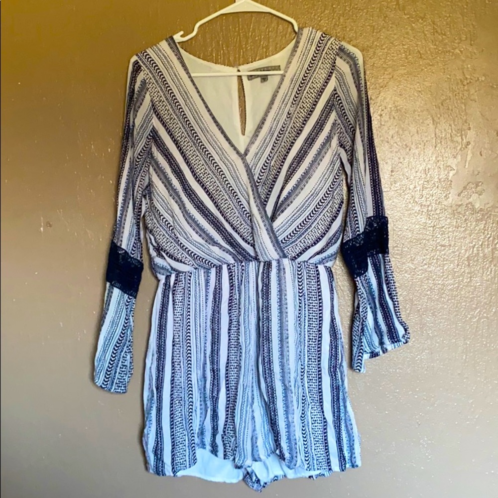 Bailey blue romper